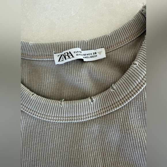 ZARA Washed Rib Tank Top - Picture 10 of 12